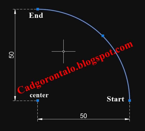 9 Cara Membuat Garis Lengkung Dengan Perintah Arc Di Autocad