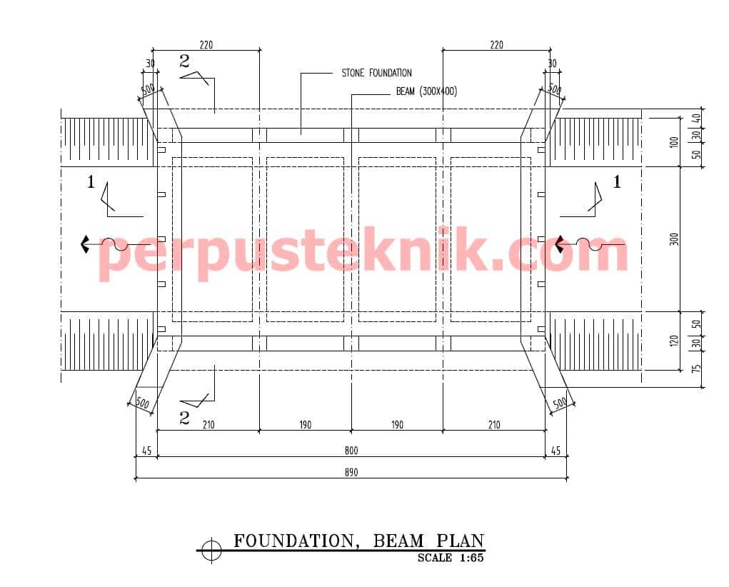 Download Gambar Jembatan 740 X 300 Cm Dwg Perpusteknik