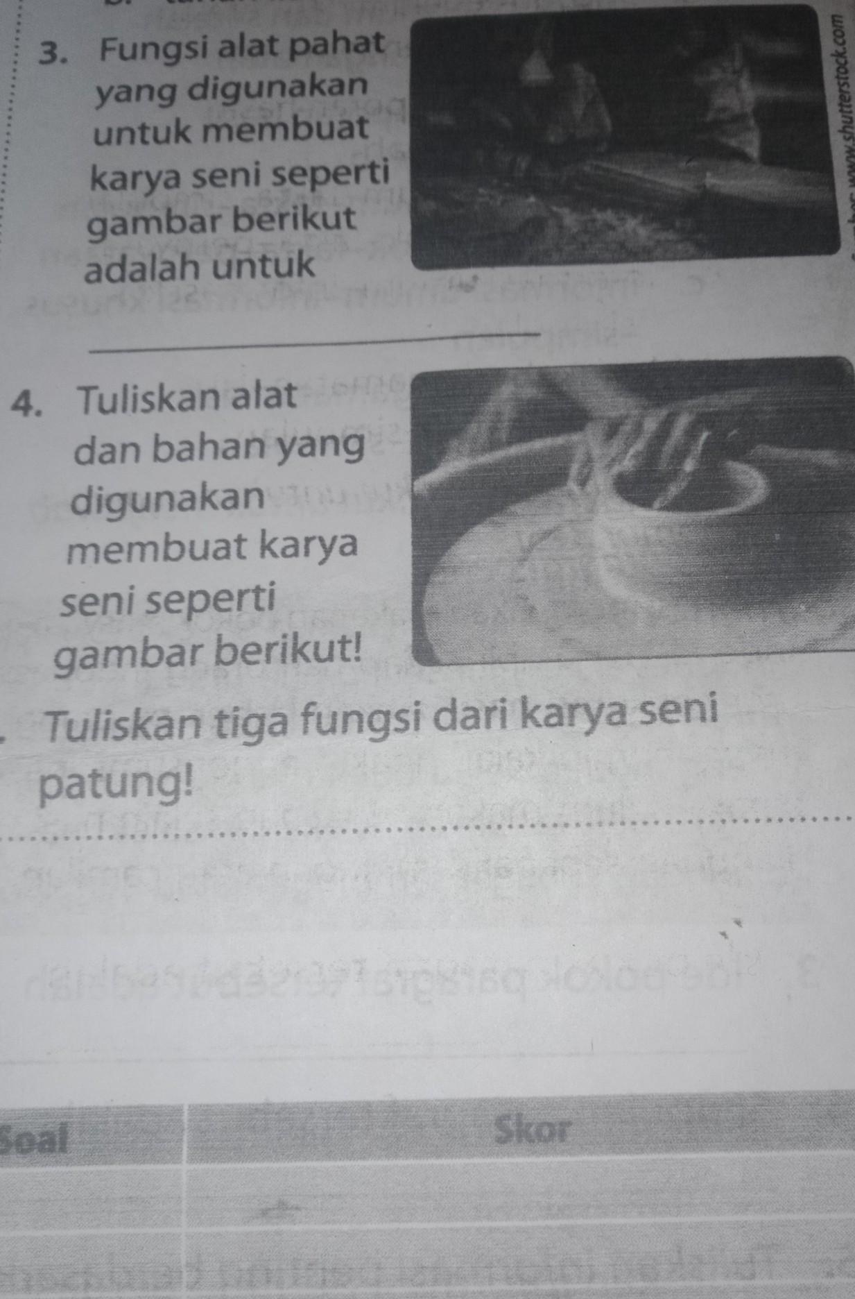 Bahan-bahan Yang Digunakan Untuk Membuat Karya Seni Patung Adalah ...