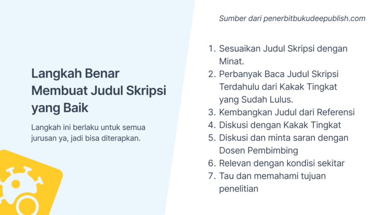 600+ Contoh Judul Skripsi Yang Benar, Kenali Tips Kantong Waktu Buat ...