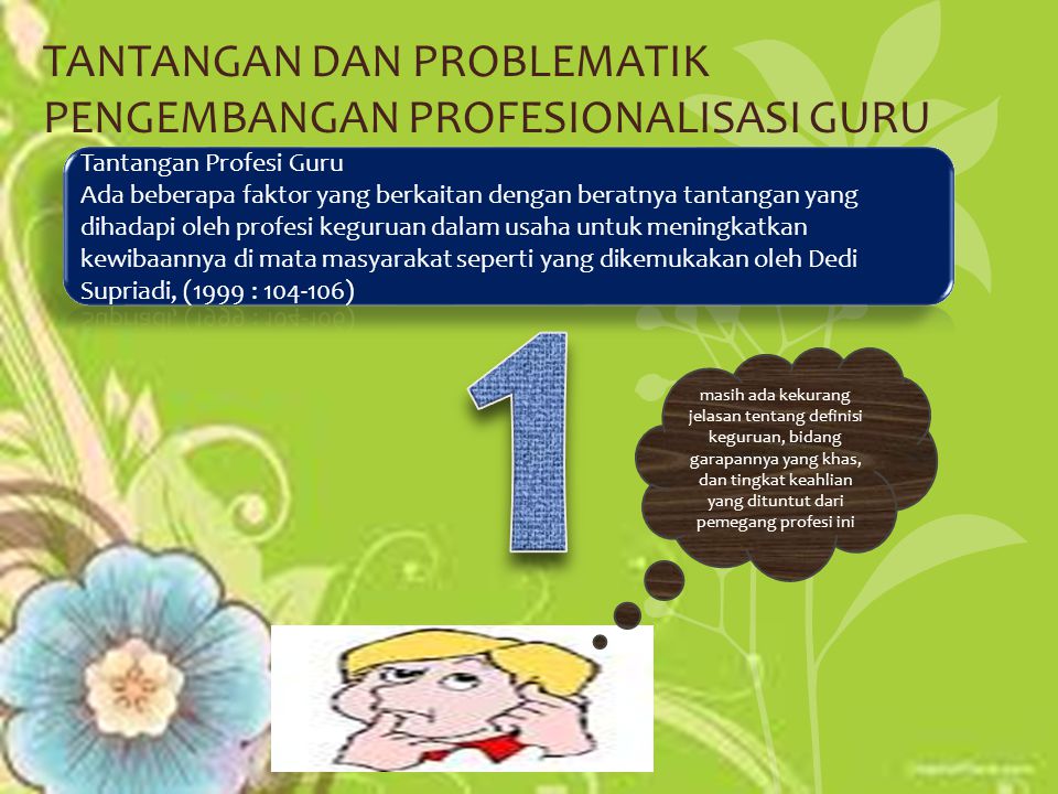 Problematika Peningkatan Profesionalisme Guru PAI: Menggali Peluang Dan ...